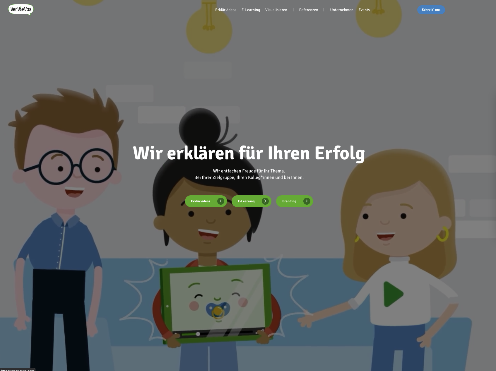 Erklären Sie mit VerVieVas Startseite VerVieVas